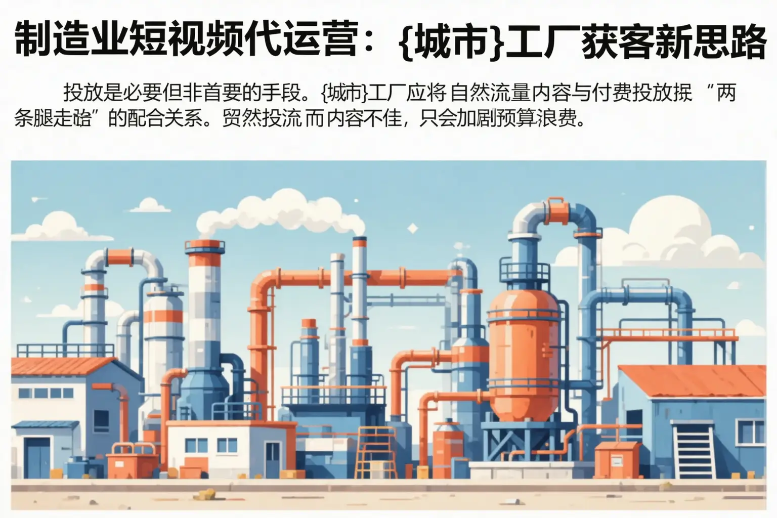 制造业短视频代运营:长春工厂获客新思路