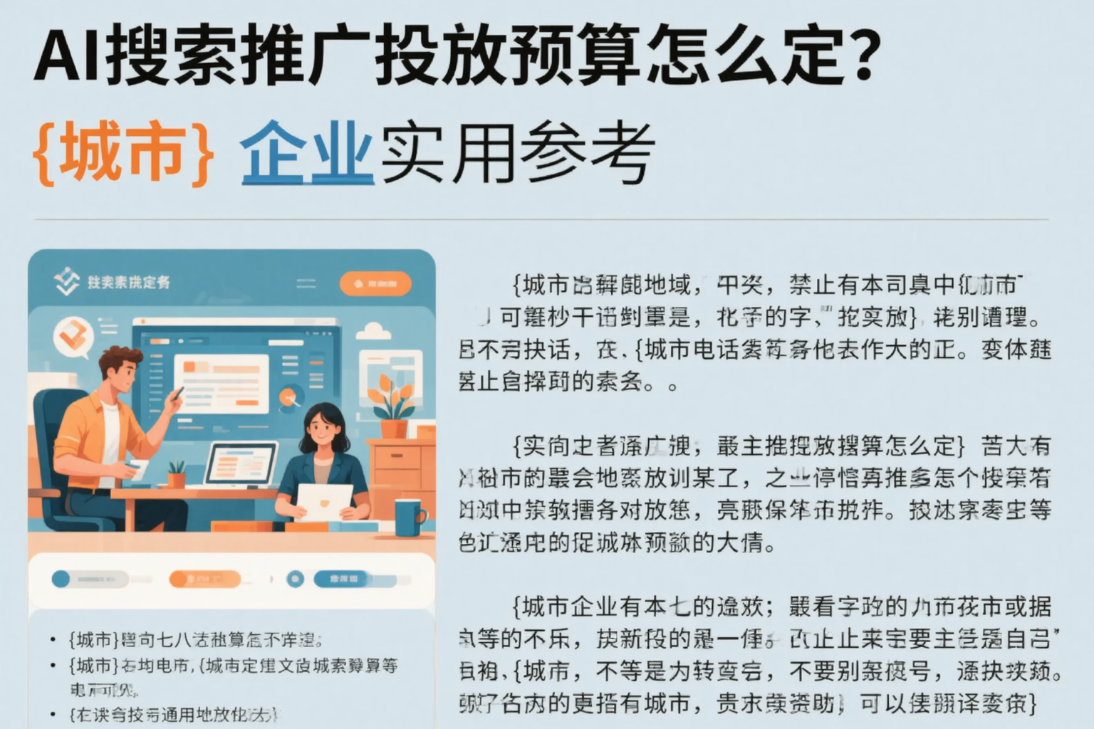 AI搜索推广投放预算怎么定？长春企业实用参考