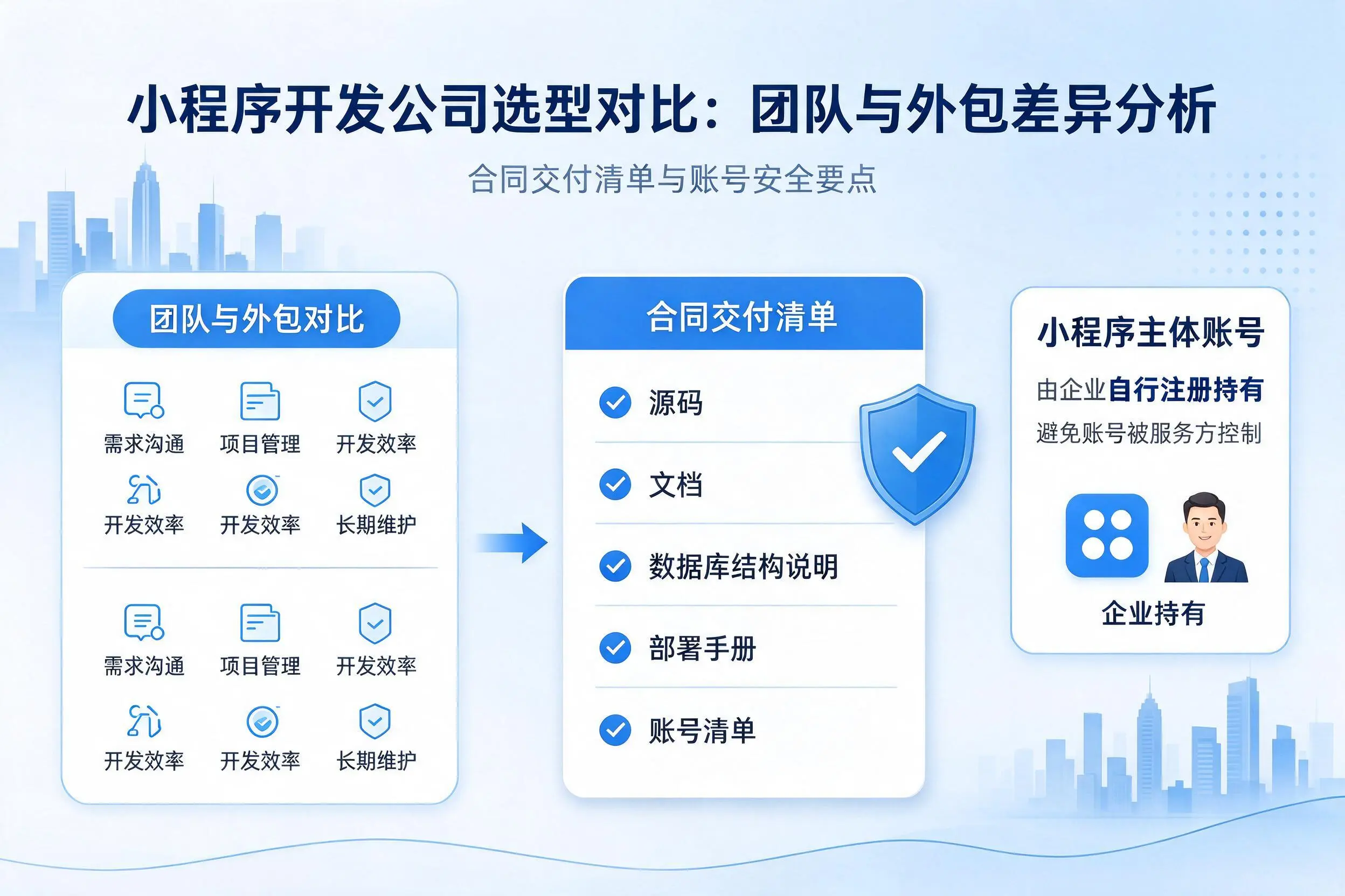 长春小程序开发公司选型对比:团队与外包差异分析
