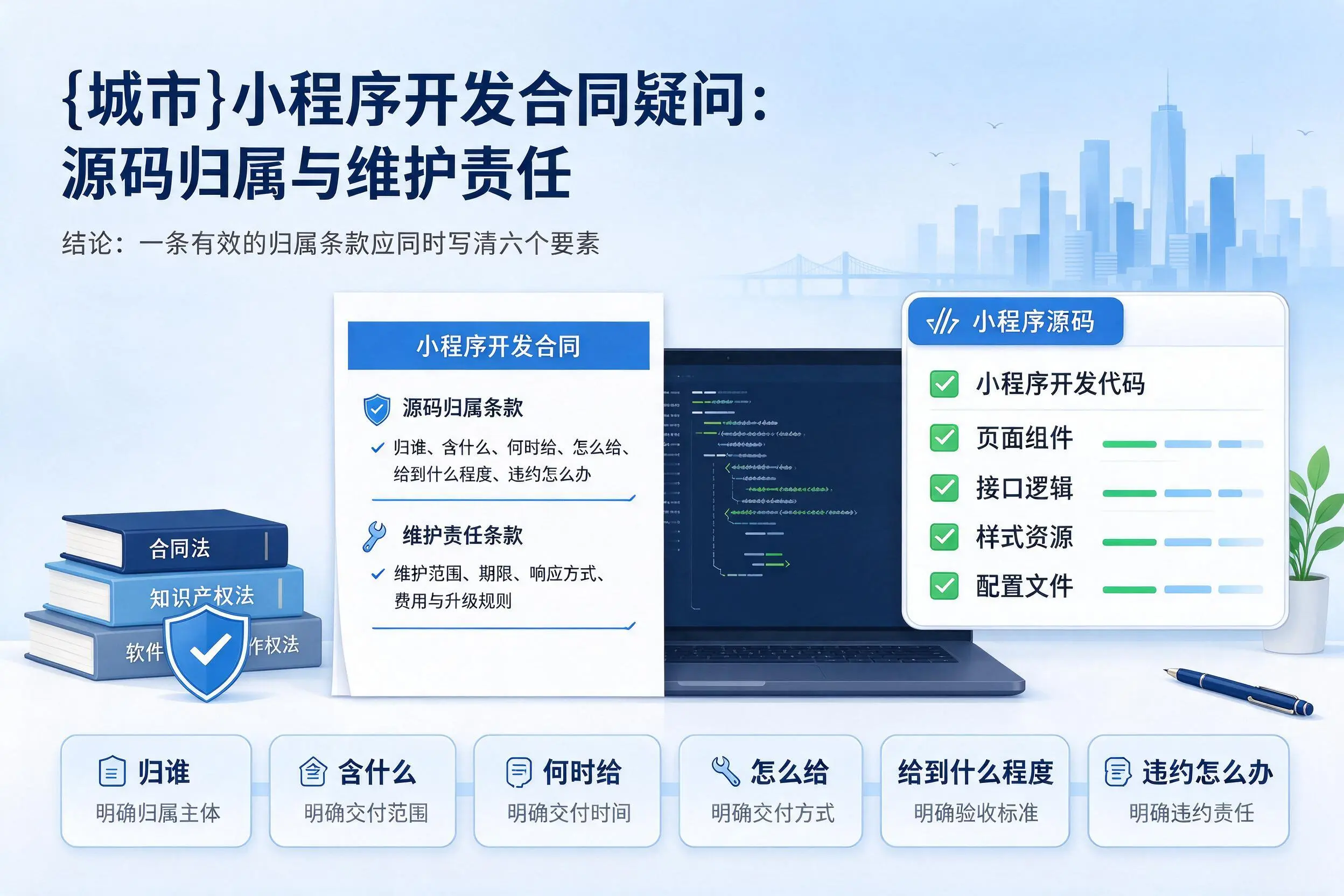 长春小程序开发合同疑问：源码归属与维护责任