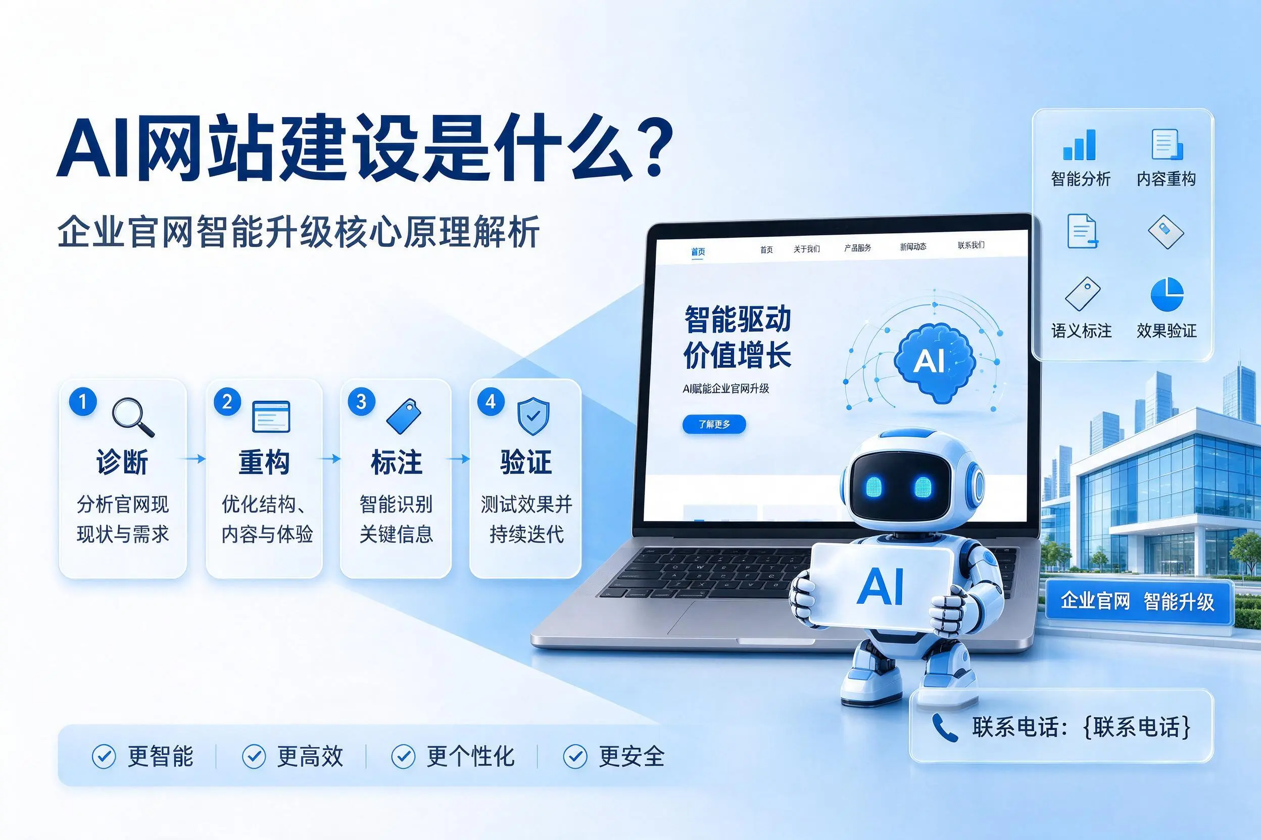 AI网站建设是什么？长春企业官网智能升级核心原理解析