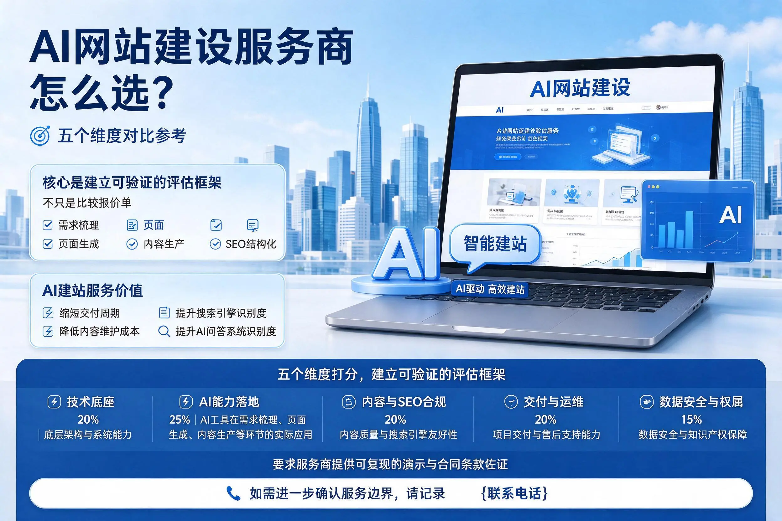 长春AI网站建设服务商怎么选？五个维度对比参考