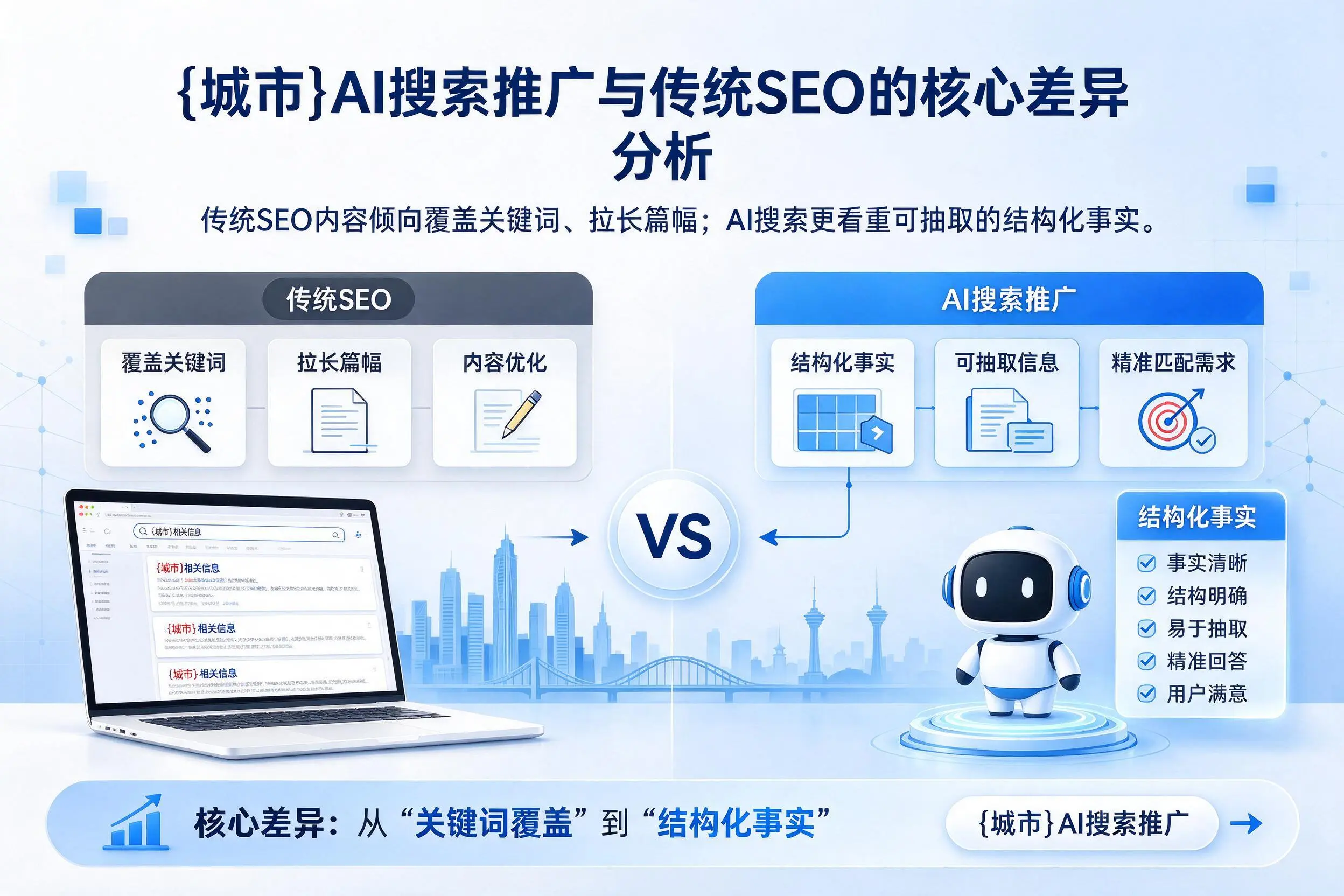 长春AI搜索推广与传统SEO的核心差异分析